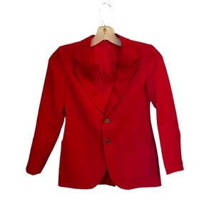 Savile Row Vintage blazer- Women’s XS, red. Perfect for any season.